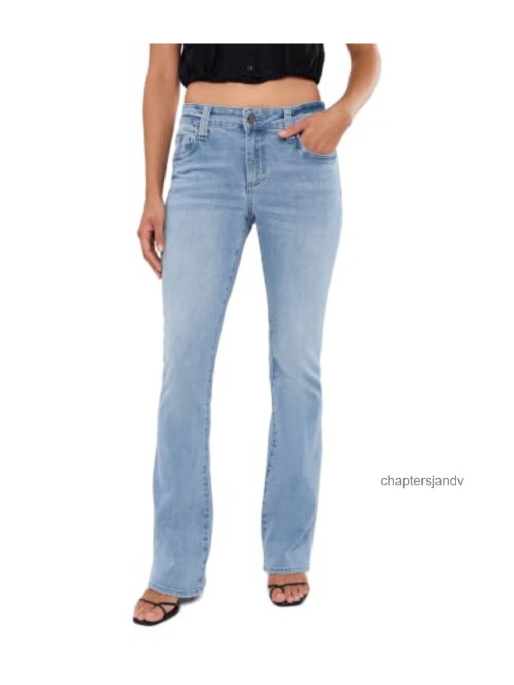 KUT from the Kloth Natalie Mid Rise Flare Jeans